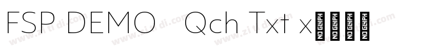 FSP DEMO   Qch Txt x字体转换